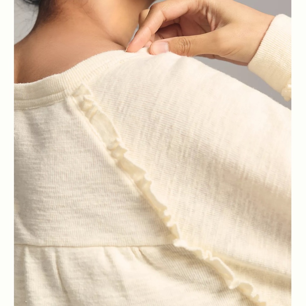 Pilcro Ruffled Raglan top - Picture 2 of 8